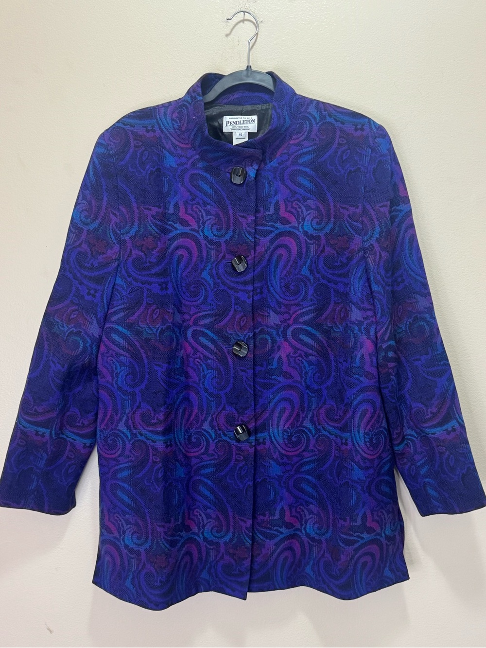 Vintage Pendleton Paisley Wool Blazer
